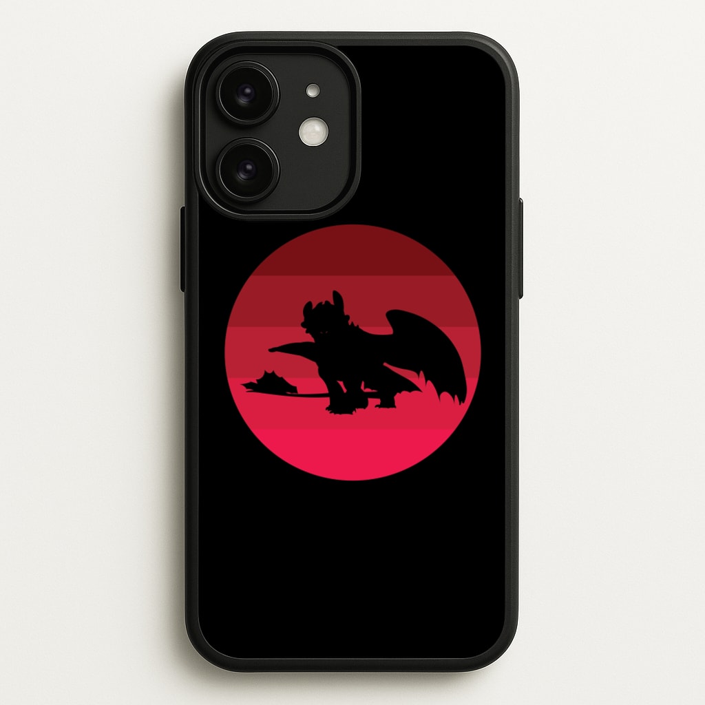 Red Sunset Dragon - How To Train Your Dragon Phone Case for iPhone 11