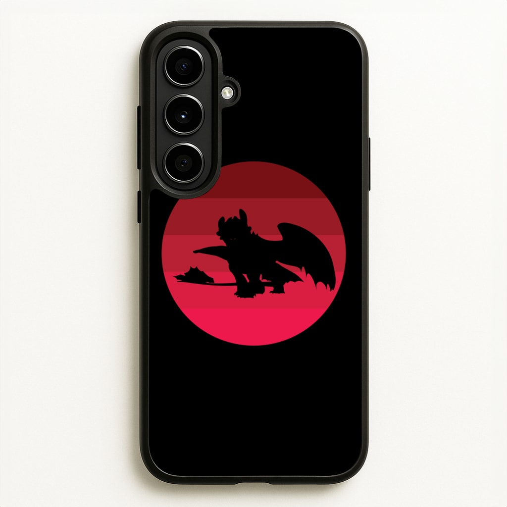 Red Sunset Dragon - How To Train Your Dragon Phone Case for Galaxy A56