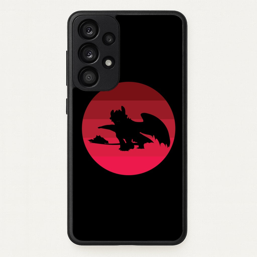 Red Sunset Dragon - How To Train Your Dragon Phone Case for Galaxy A53