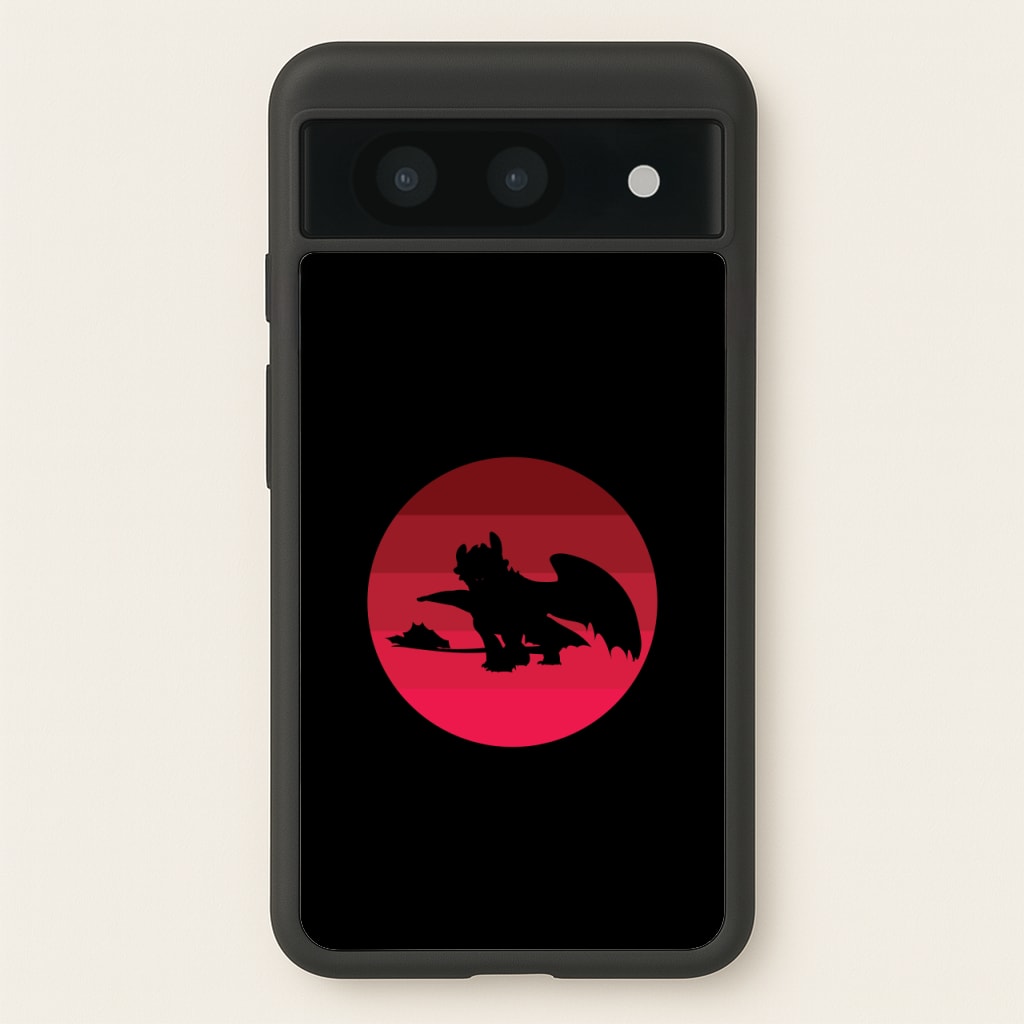 Red Sunset Dragon - How To Train Your Dragon Phone Case for Google Pixel 8a