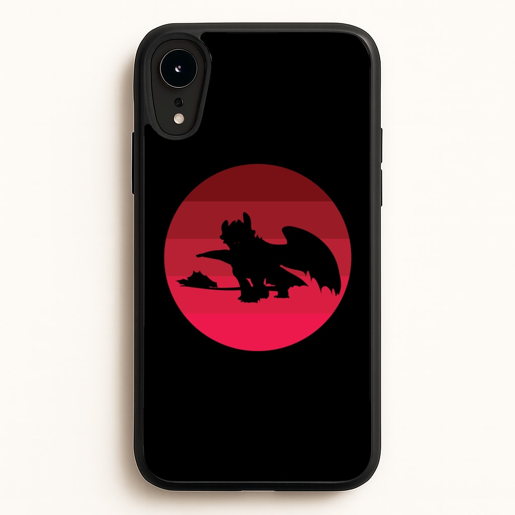 Red Sunset Dragon - How To Train Your Dragon Phone Case for iPhone XR
