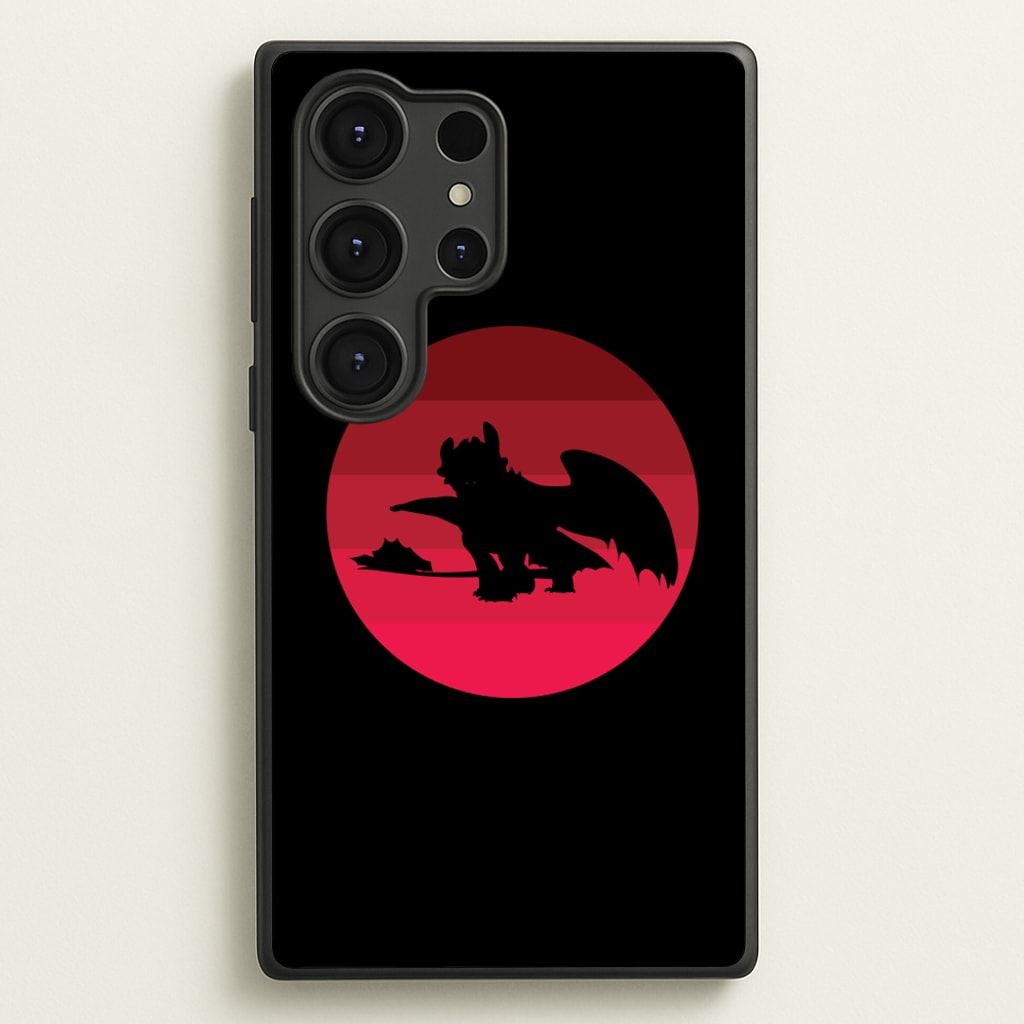 Red Sunset Dragon - How To Train Your Dragon Phone Case for Galaxy S25 Ultra