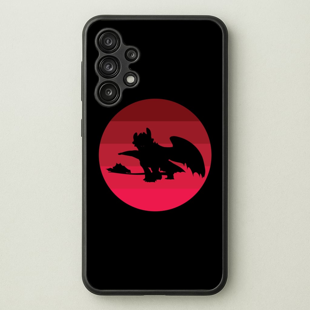 Red Sunset Dragon - How To Train Your Dragon Phone Case for Galaxy A13