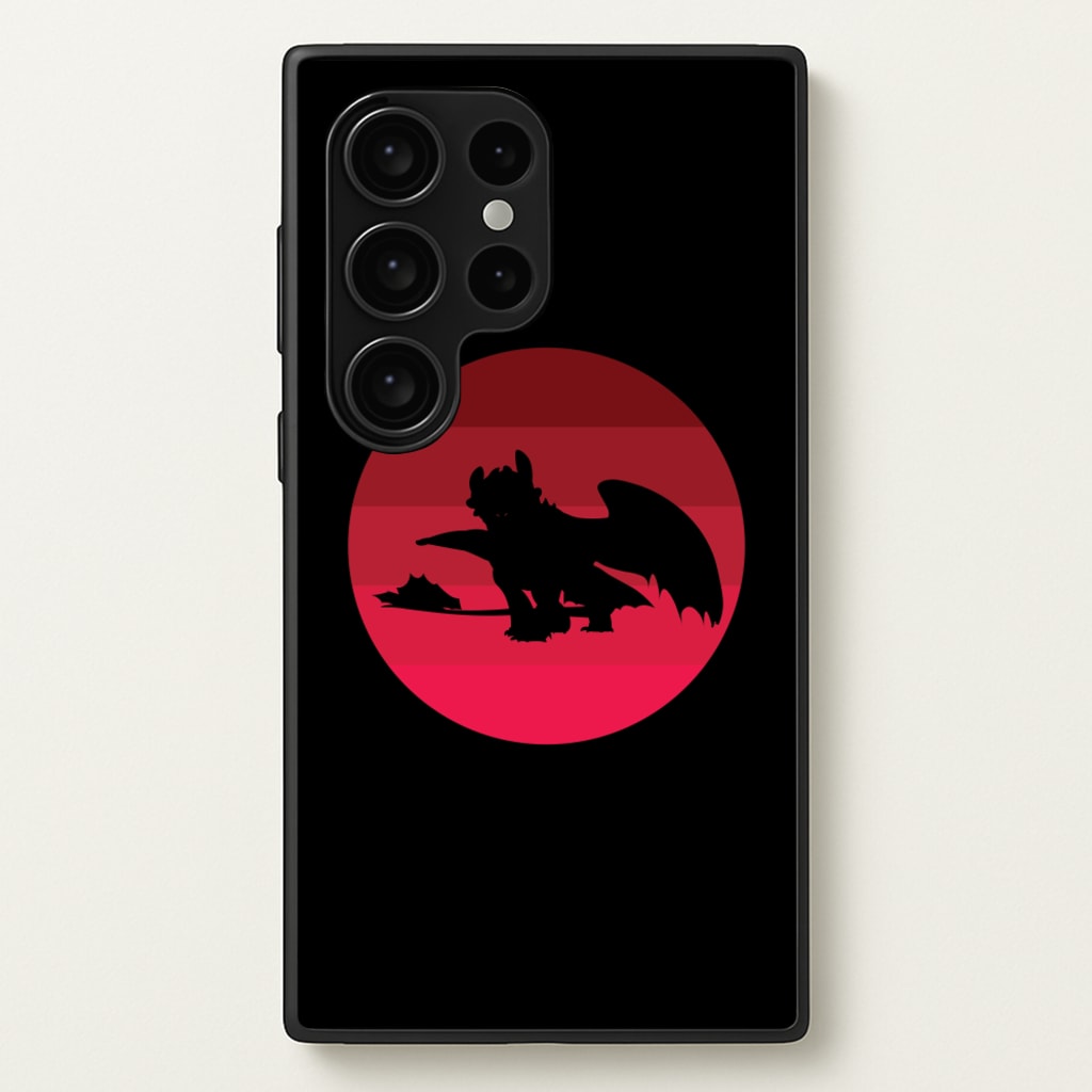 Red Sunset Dragon - How To Train Your Dragon Phone Case for Galaxy S24 Ultra
