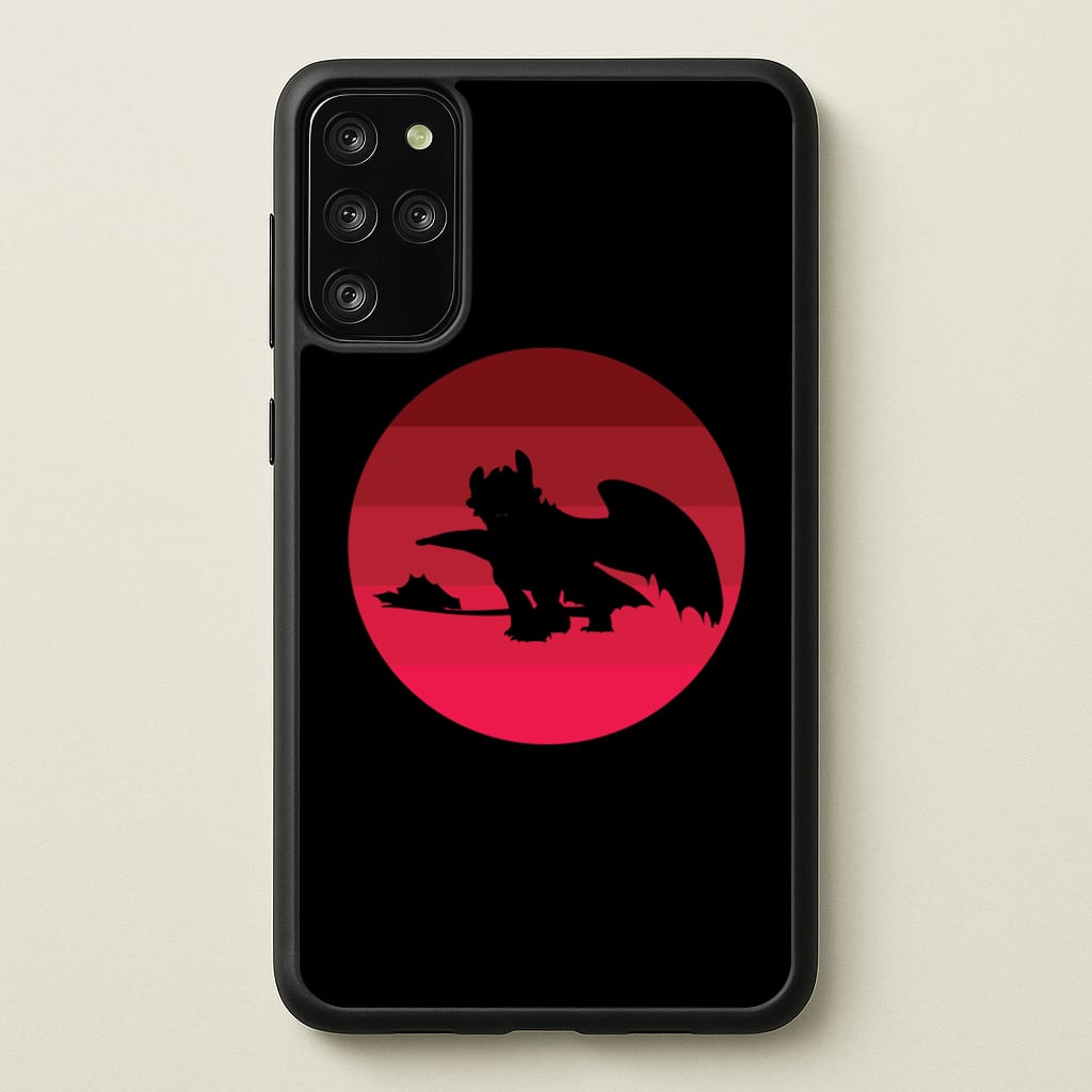 Red Sunset Dragon - How To Train Your Dragon Phone Case for Galaxy S20 Plus