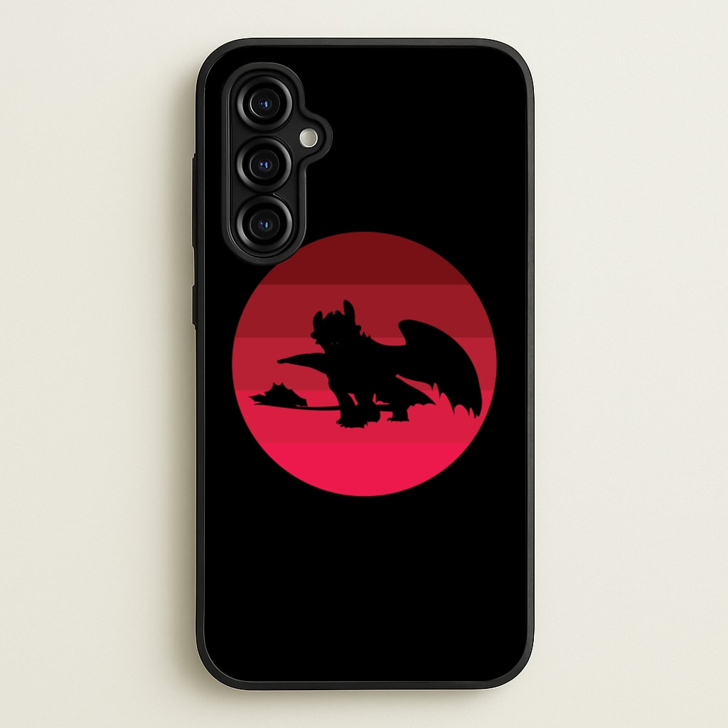 Red Sunset Dragon - How To Train Your Dragon Phone Case for Galaxy A54