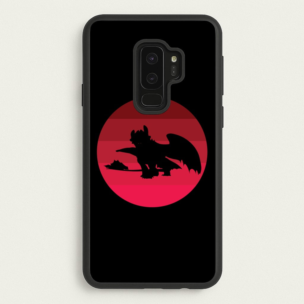 Red Sunset Dragon - How To Train Your Dragon Phone Case for Galaxy S9 Plus