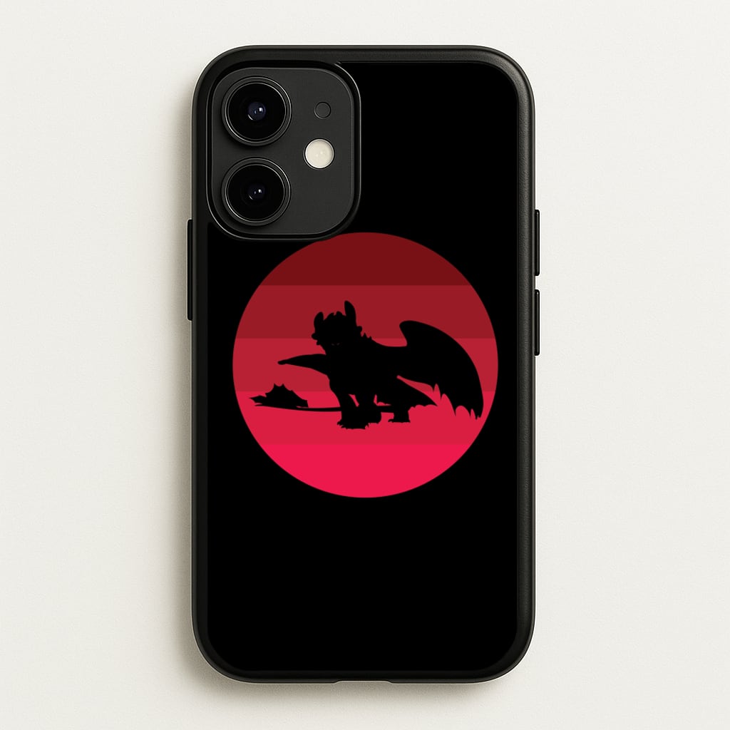 Red Sunset Dragon - How To Train Your Dragon Phone Case for iPhone 12 Mini