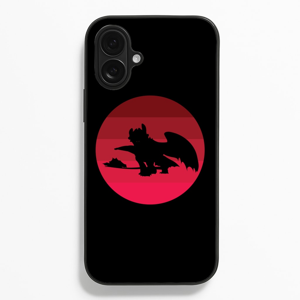 Red Sunset Dragon Phone Case
