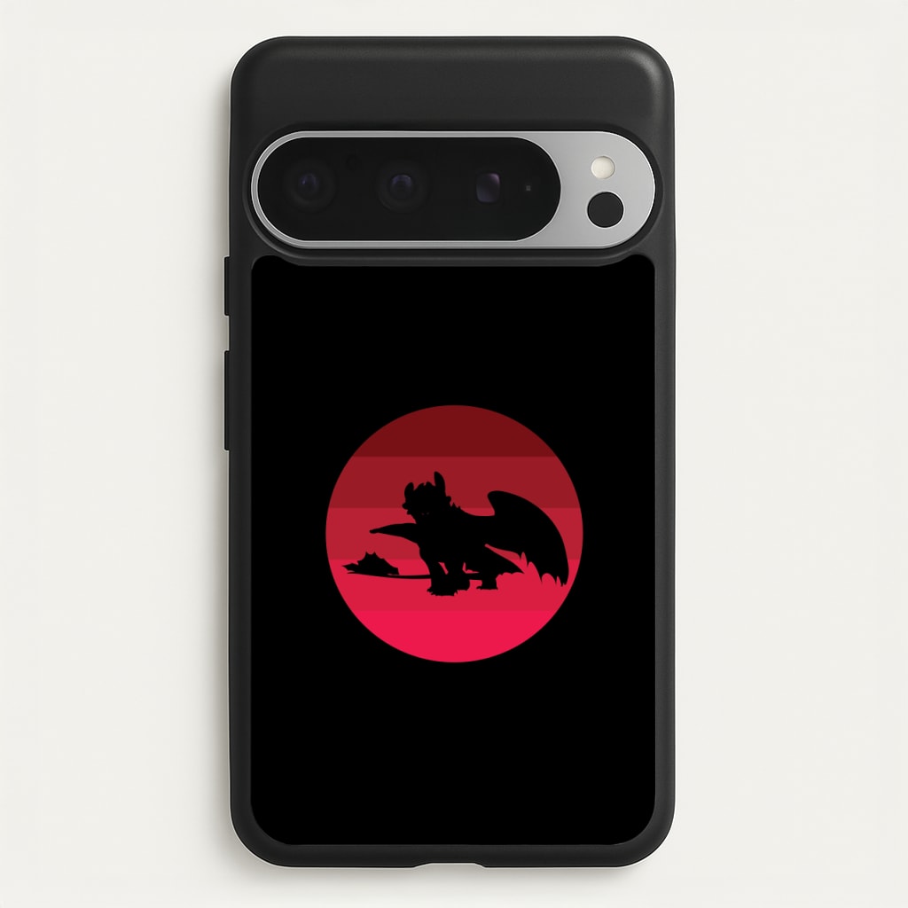 Red Sunset Dragon - How To Train Your Dragon Phone Case for Google Pixel 9 Pro XL