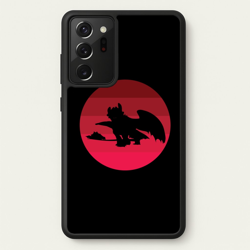 Red Sunset Dragon - How To Train Your Dragon Phone Case for Galaxy Note 20 Ultra