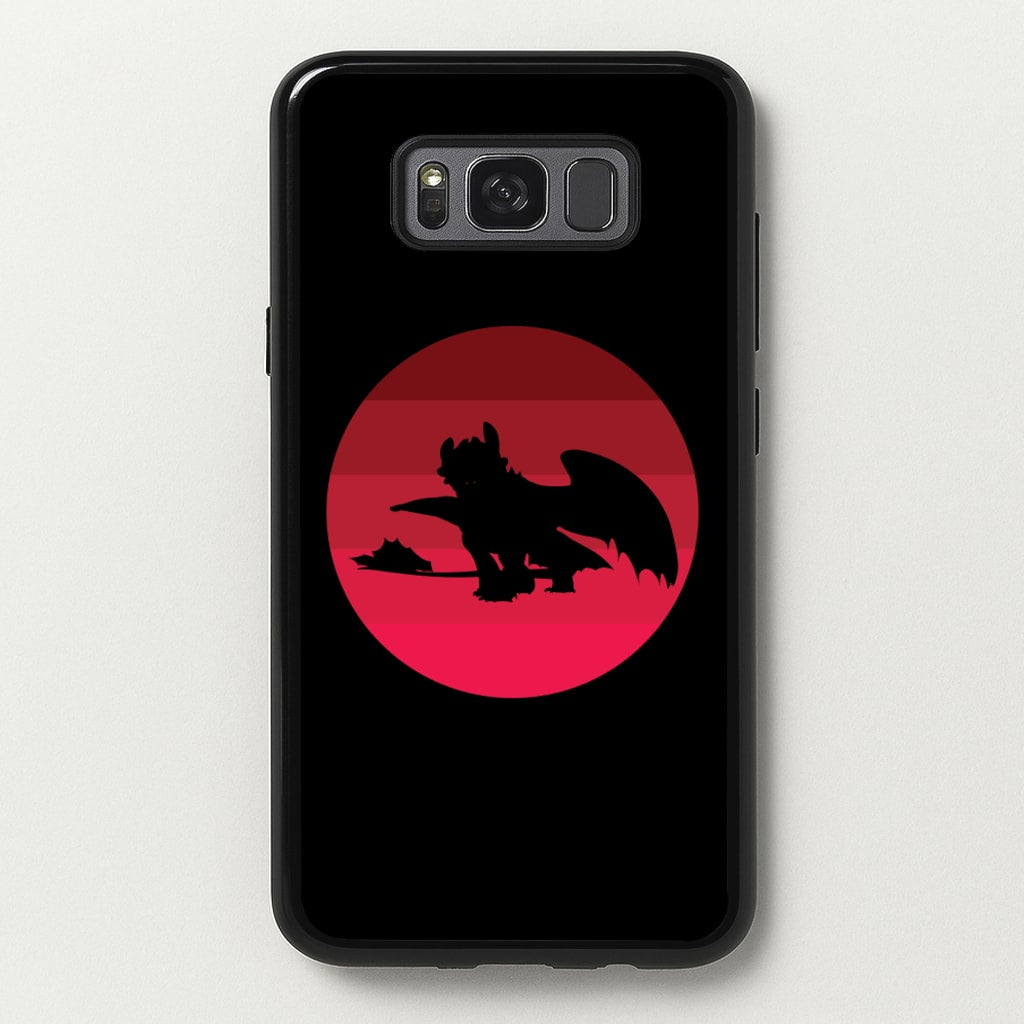 Red Sunset Dragon - How To Train Your Dragon Phone Case for Galaxy S8 Plus