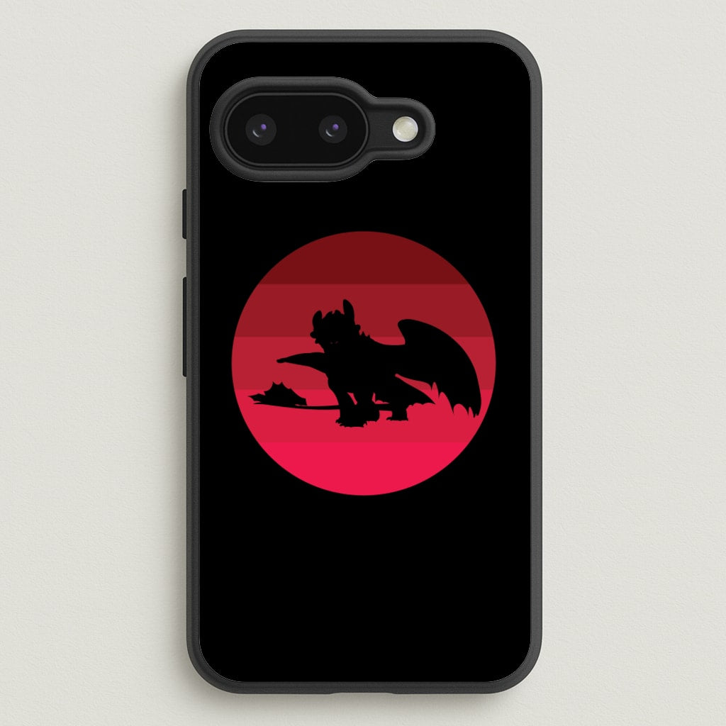 Red Sunset Dragon - How To Train Your Dragon Phone Case for Google Pixel 9a