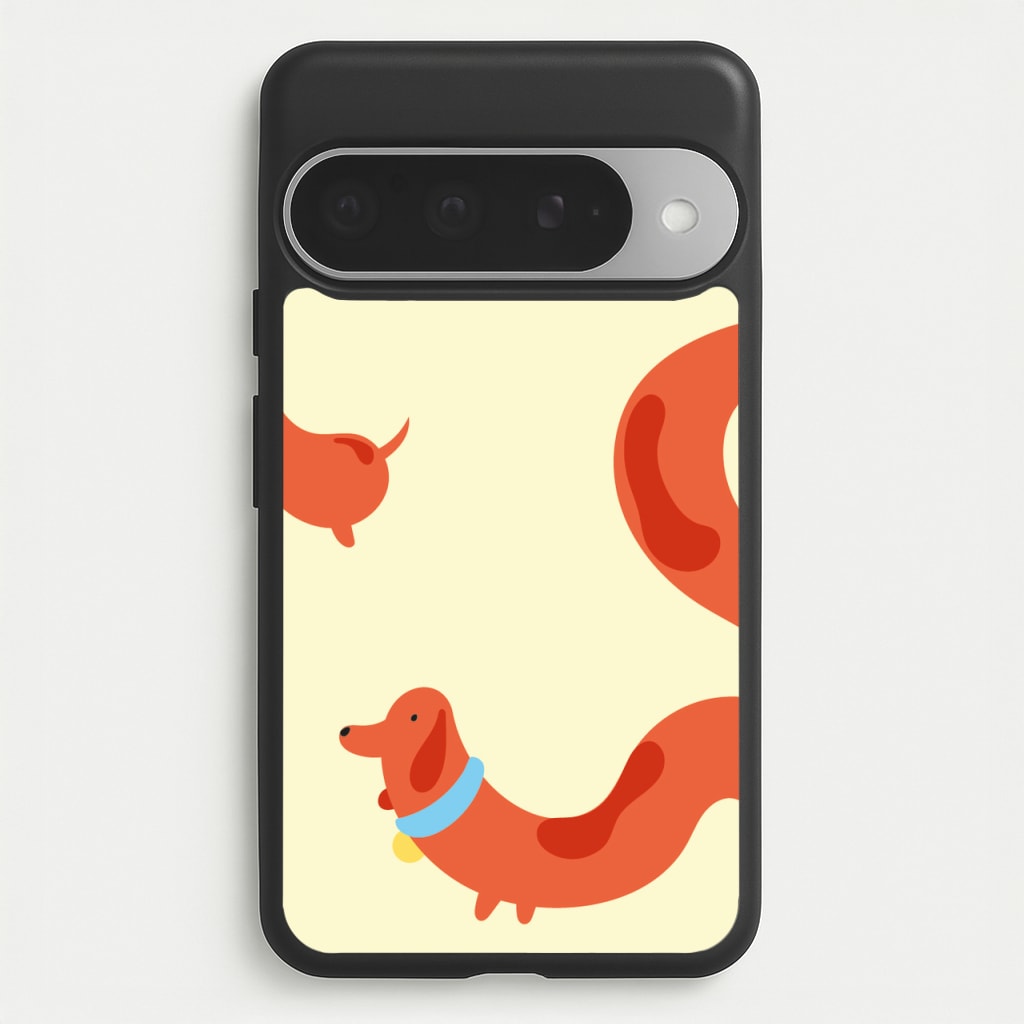 Sausage dog wrapped round - Dachshunds Phone Case for Google Pixel 10 Pro XL