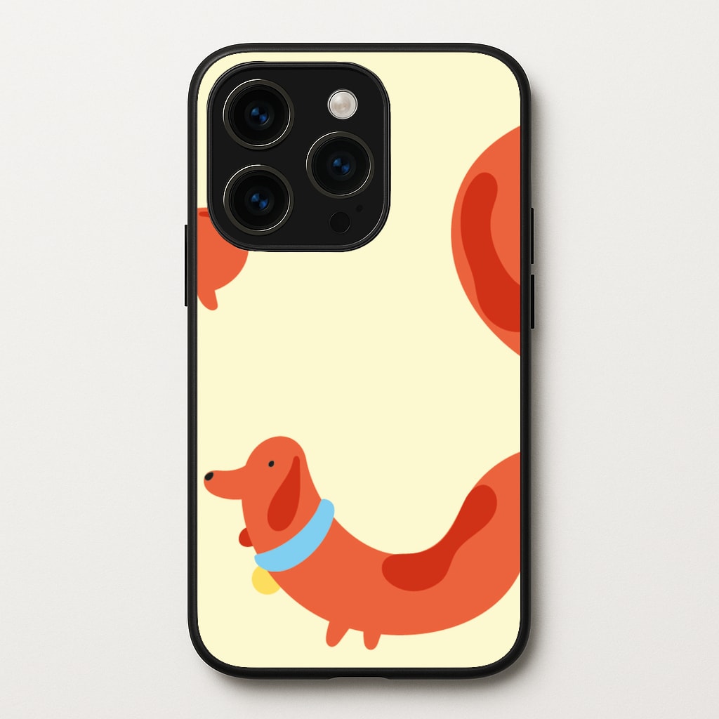 Sausage dog wrapped round - Dachshunds - Dachshunds Phone Case for iPhone 14 Pro Max