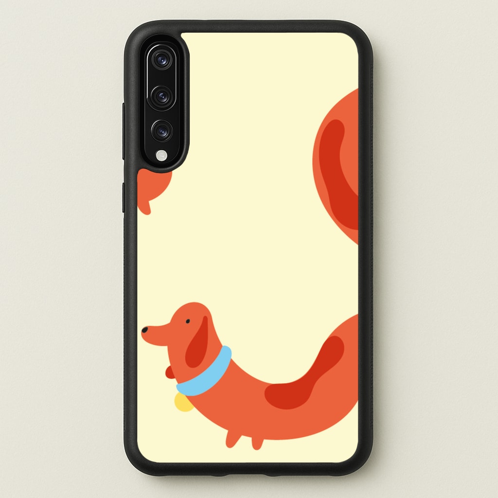 Sausage dog wrapped round - Dachshunds - Dachshunds Phone Case for Huawei P20 Pro