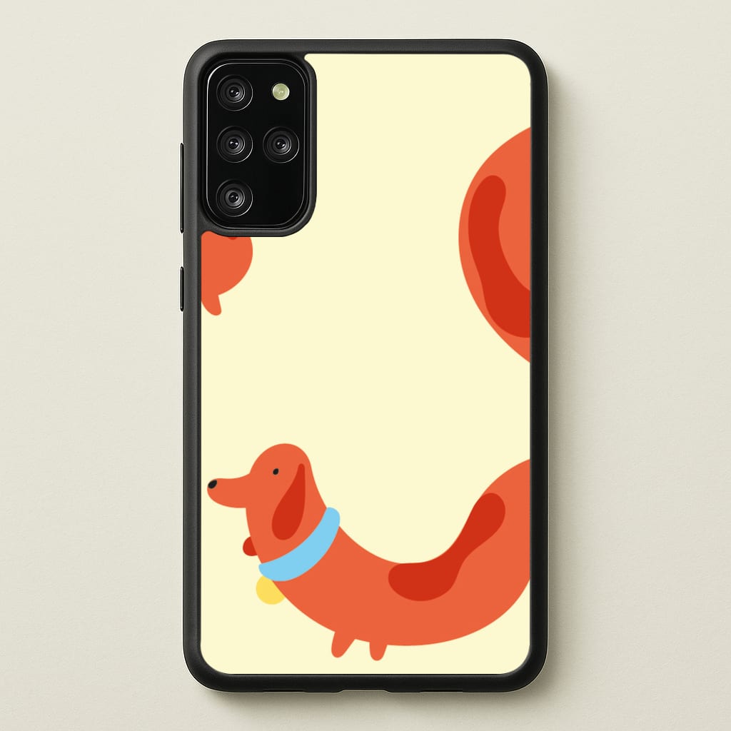 Sausage dog wrapped round - Dachshunds - Dachshunds Phone Case for Galaxy S20 Plus