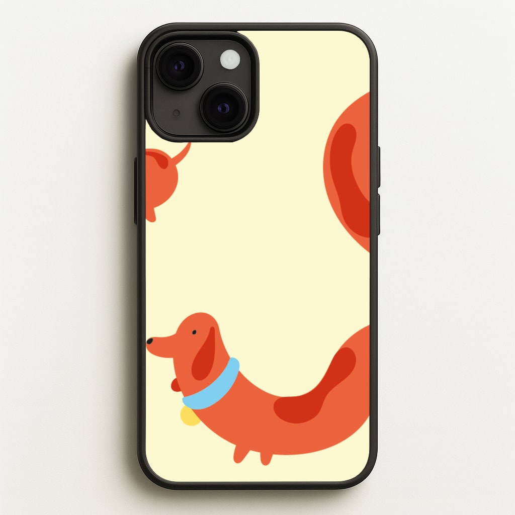 Sausage dog wrapped round - Dachshunds - Dachshunds Phone Case for iPhone 13