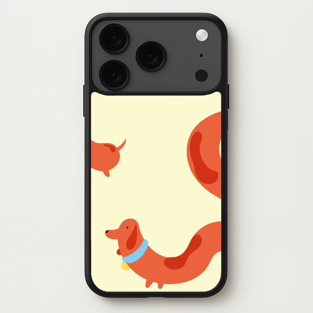 Sausage dog wrapped round - Dachshunds Phone Case for iPhone 17 Pro