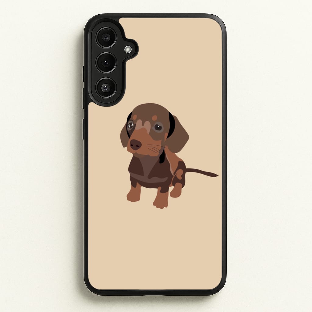 Brown - Dachshunds - Dachshunds Phone Case for Galaxy A34