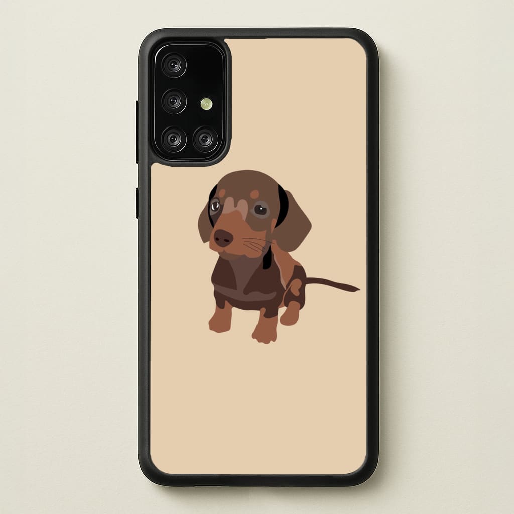 Brown - Dachshunds - Dachshunds Phone Case for Galaxy A71