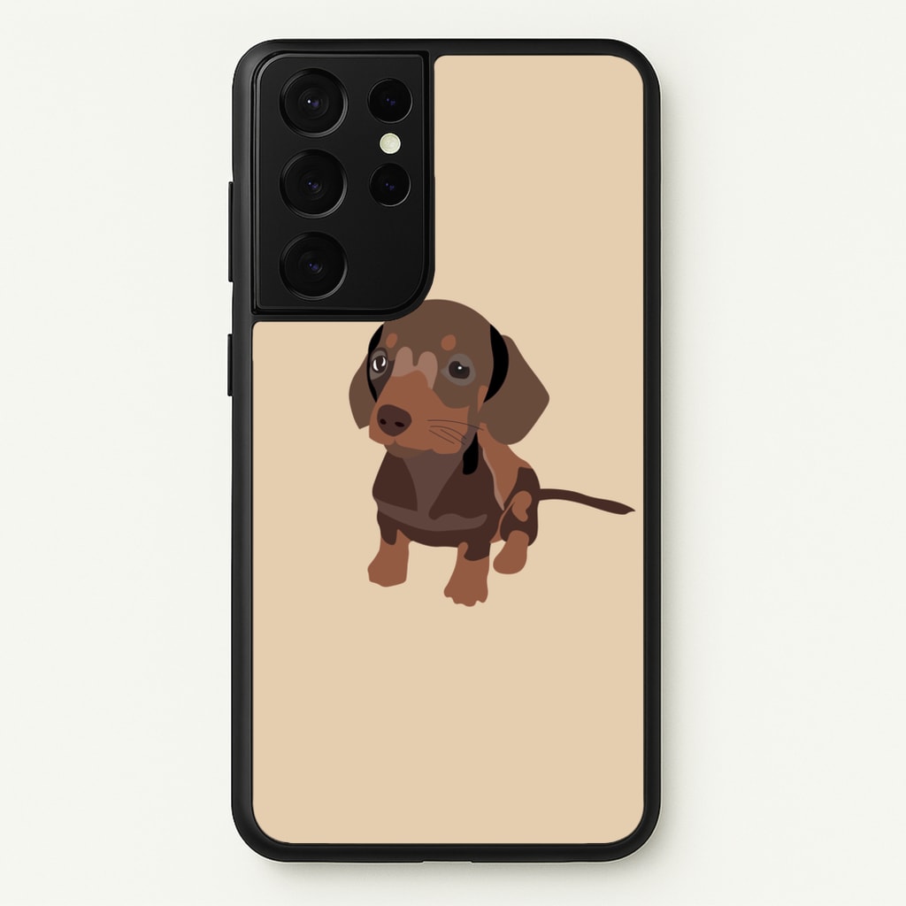 Brown - Dachshunds - Dachshunds Phone Case for Galaxy S21 Ultra