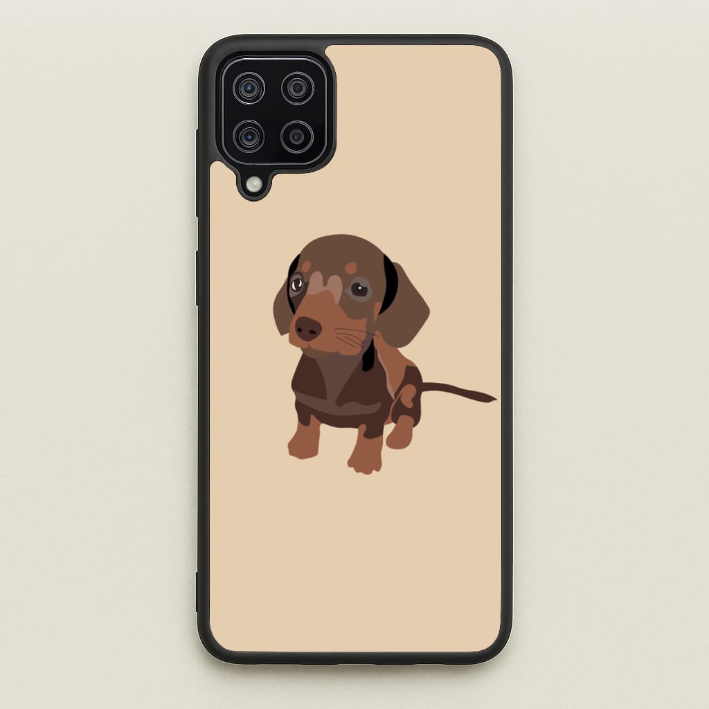 Brown - Dachshunds - Dachshunds Phone Case for Galaxy A12