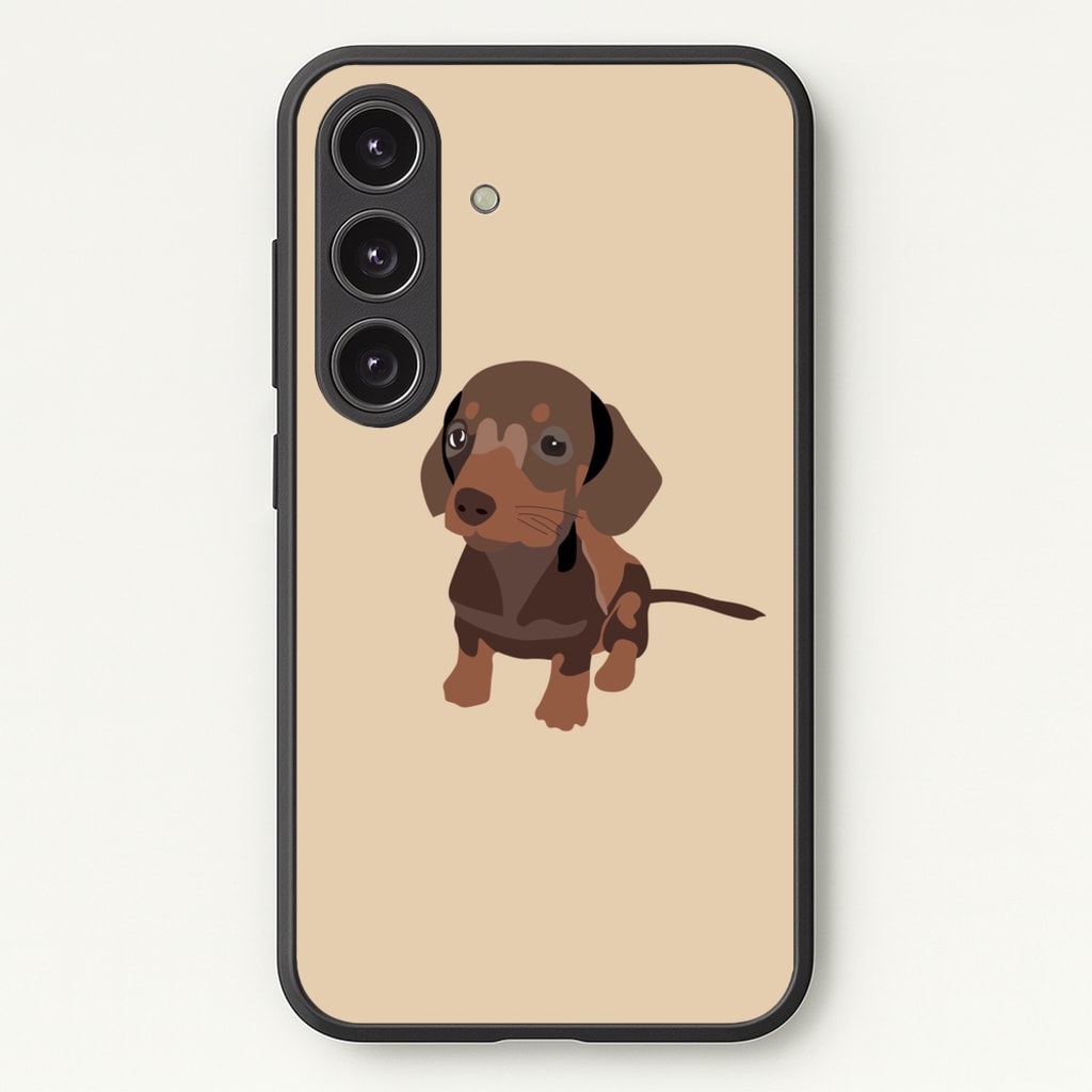 Brown - Dachshunds - Dachshunds Phone Case for Galaxy S24FE
