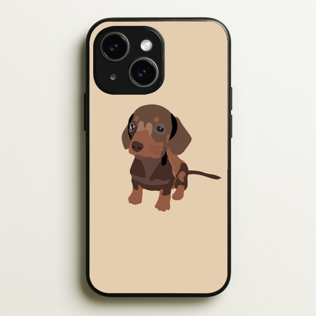 Brown - Dachshunds - Dachshunds Phone Case for iPhone 15