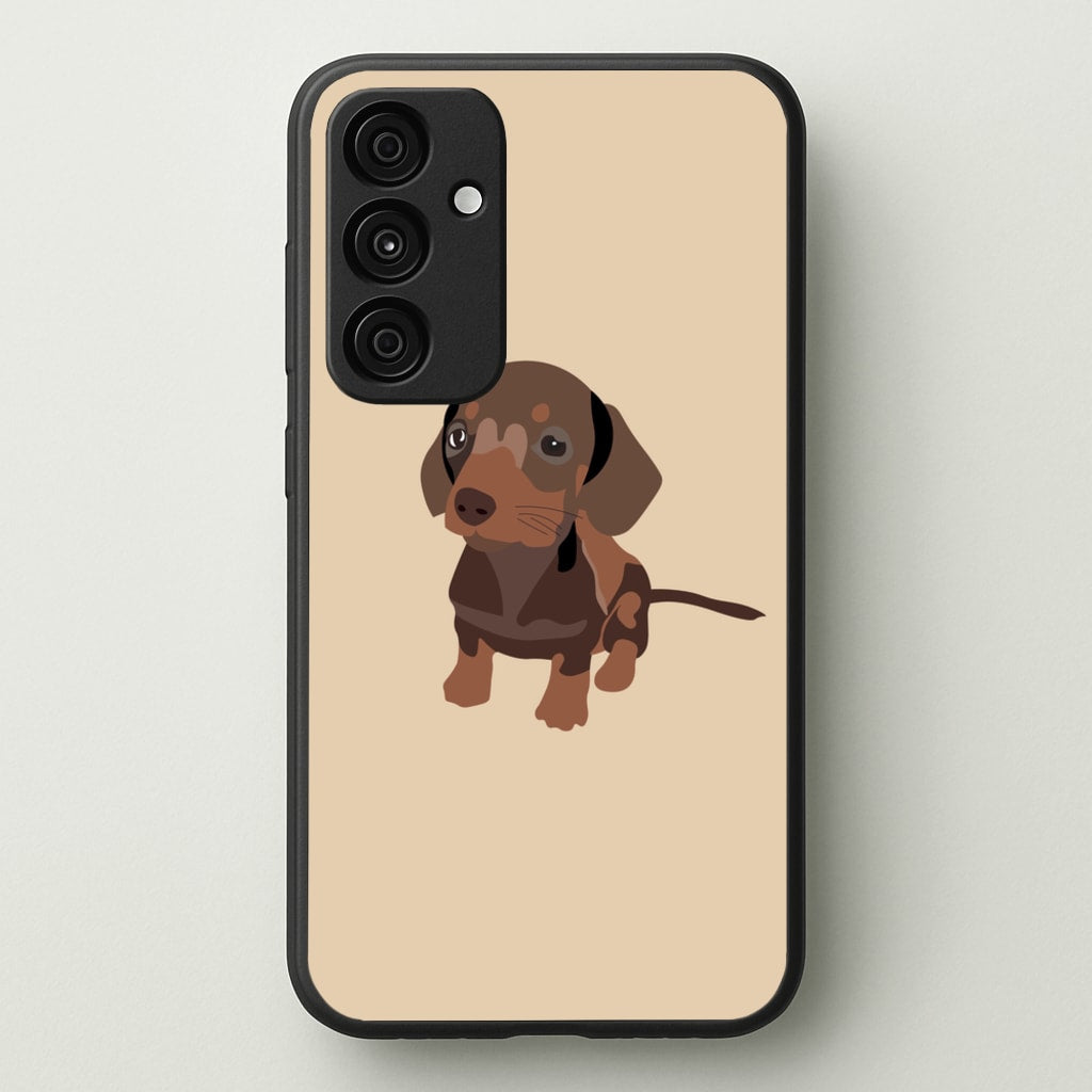 Brown - Dachshunds - Dachshunds Phone Case for Galaxy A35
