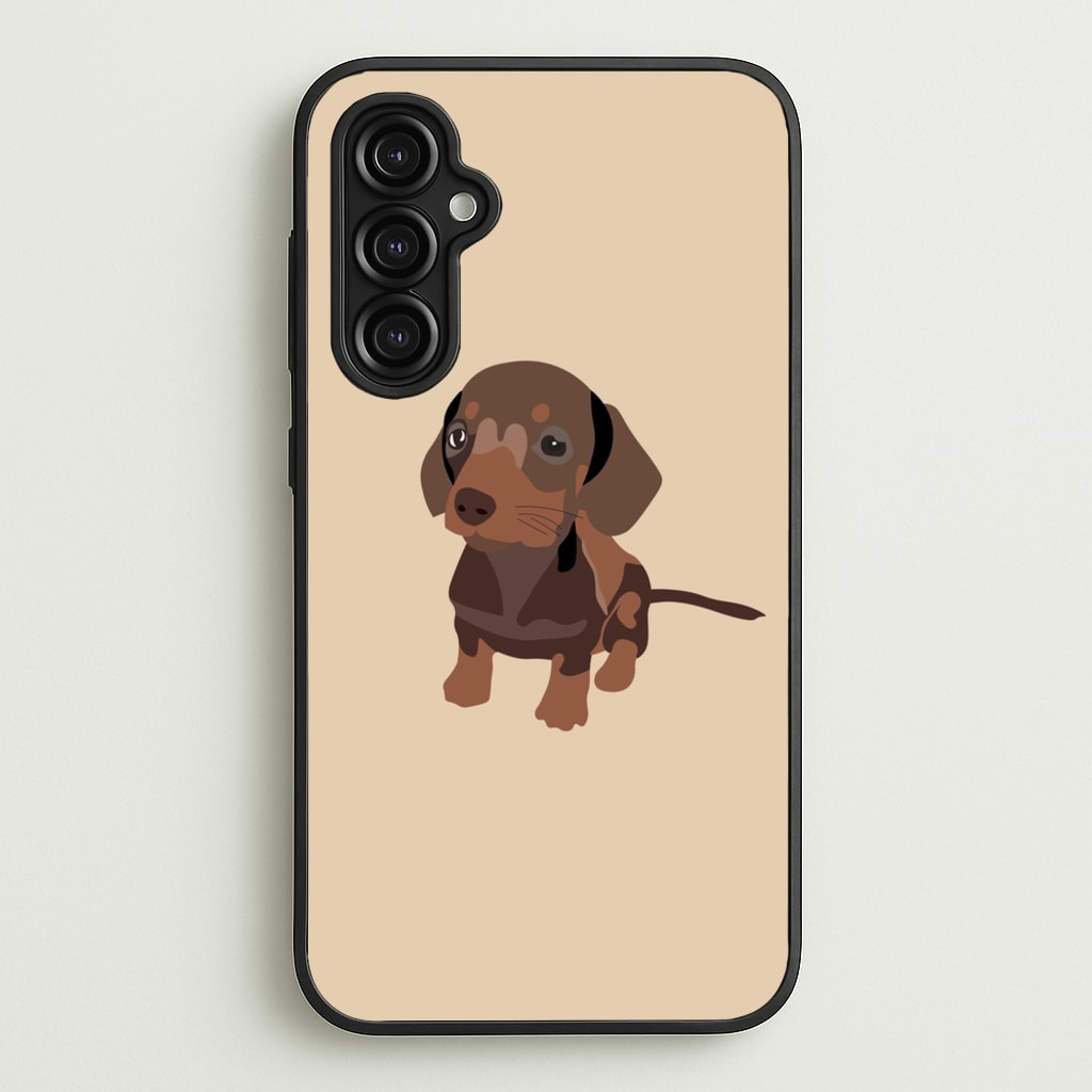 Brown - Dachshunds - Dachshunds Phone Case for Galaxy A14