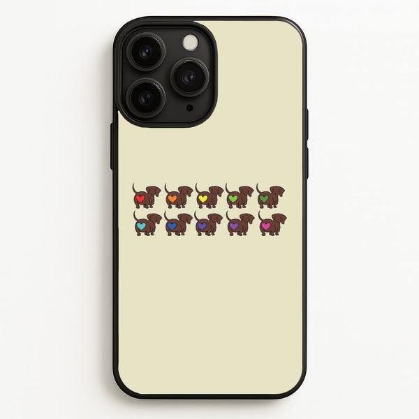Love hearts - Dachshunds - Dachshunds Phone Case for iPhone 11 Pro
