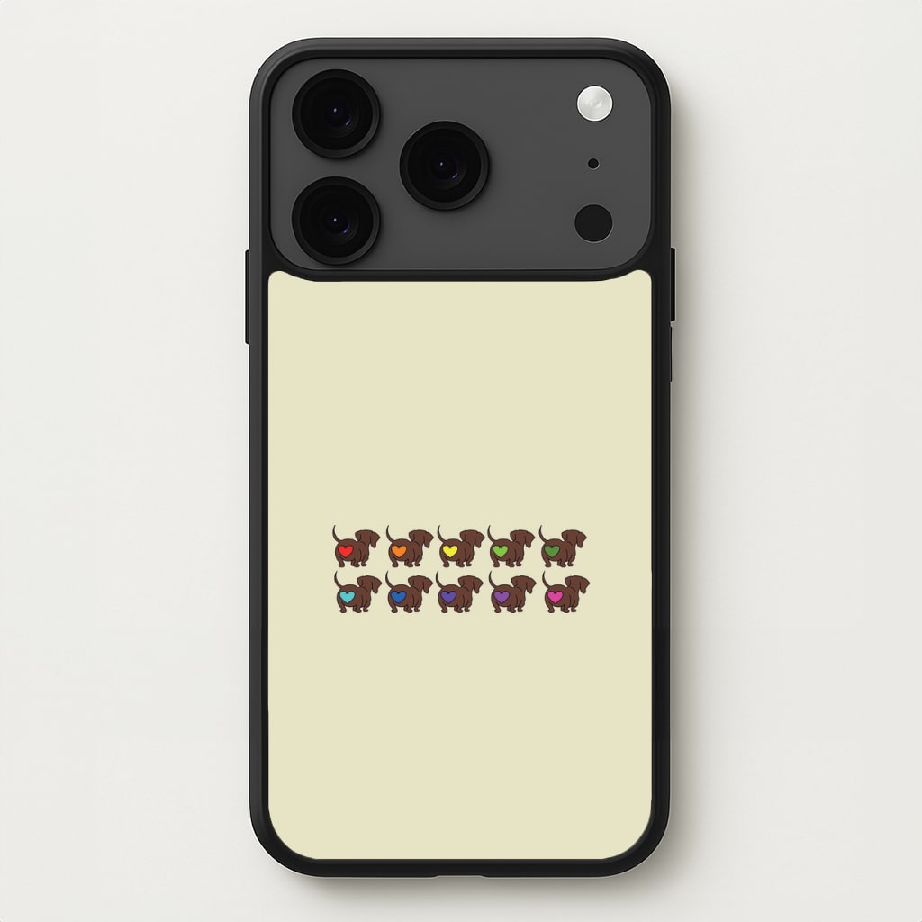 Love hearts - Dachshunds Phone Case for iPhone 17 Pro