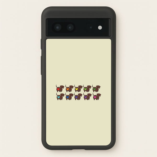 Love hearts - Dachshunds - Dachshunds Phone Case for Google Pixel 7