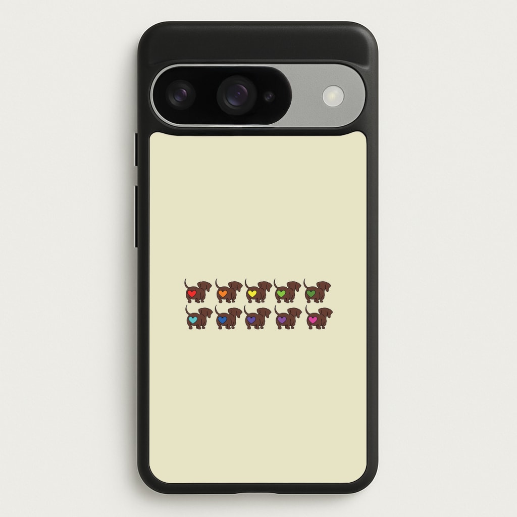 Love hearts - Dachshunds Phone Case for Google Pixel 10 / 10 Pro