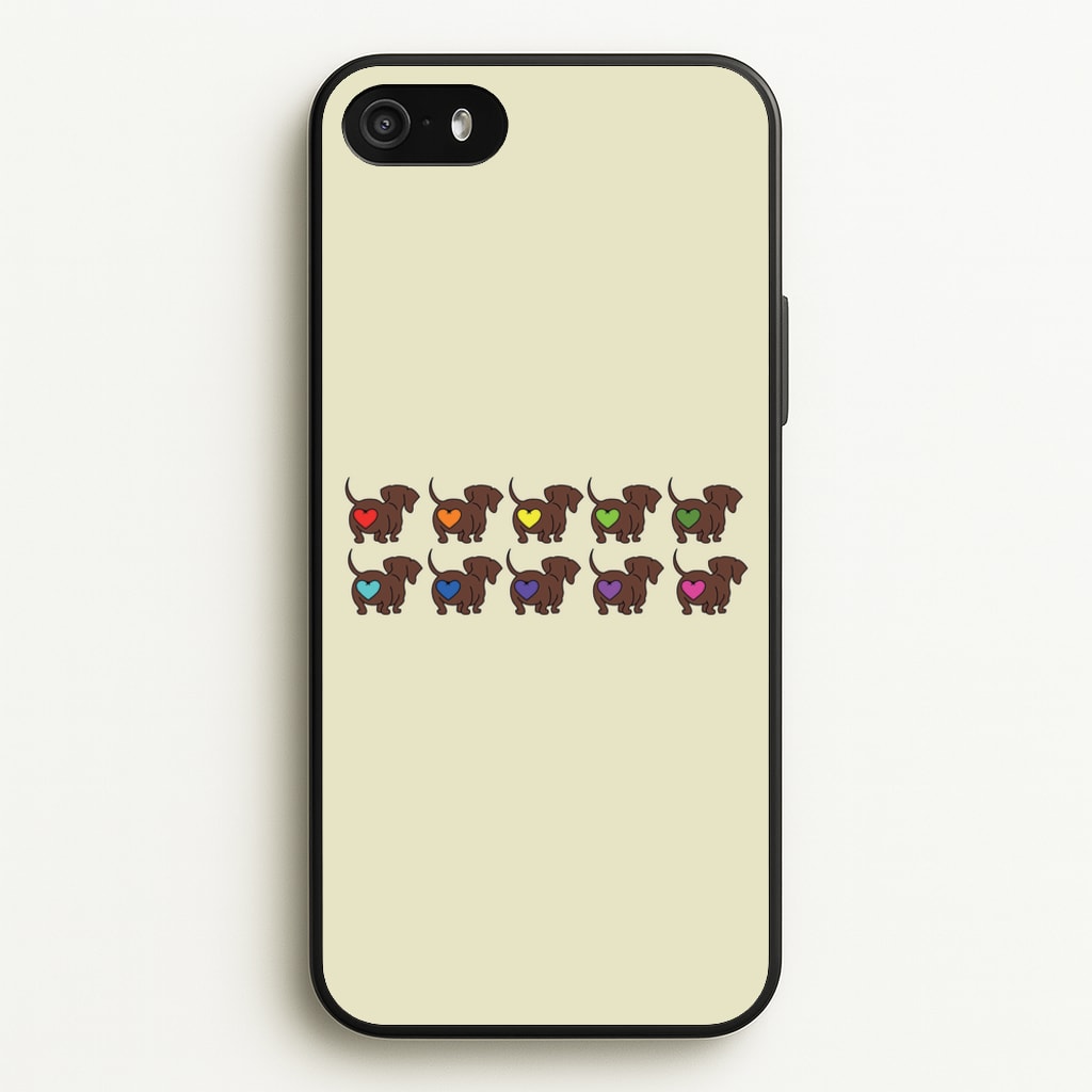 Love hearts - Dachshunds - Dachshunds Phone Case for iPhone 5 / 5s / SE 2016