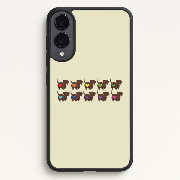 Love hearts - Dachshunds - Dachshunds Phone Case for Galaxy S25 Edge
