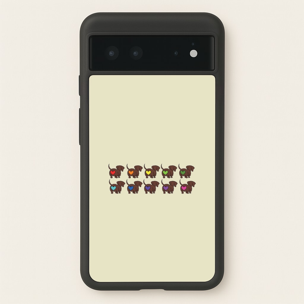 Love hearts - Dachshunds - Dachshunds Phone Case for Google Pixel 6