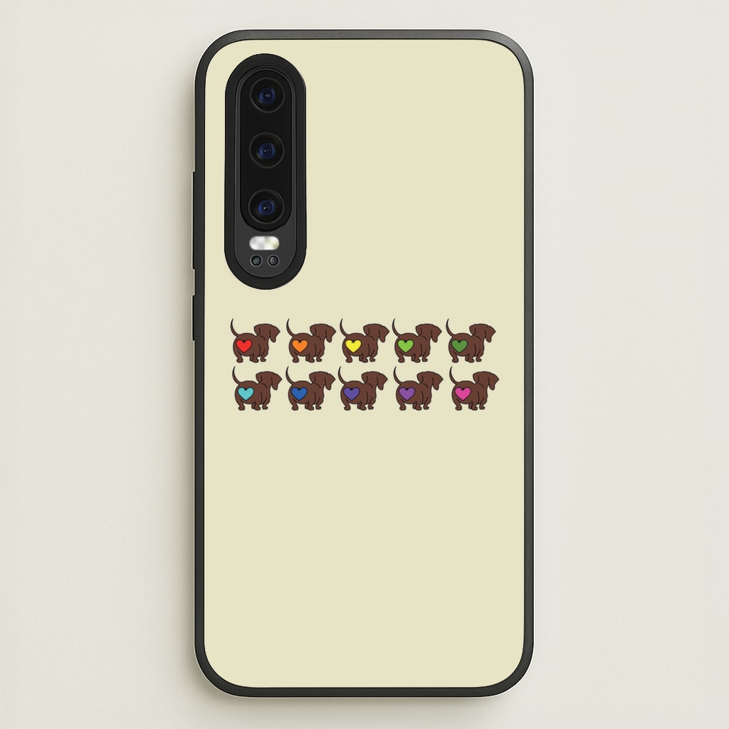 Love hearts - Dachshunds - Dachshunds Phone Case for Huawei P30