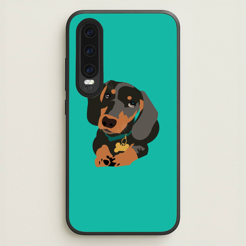 Black & brown - Dachshunds  - Dachshunds Phone Case for Huawei P30