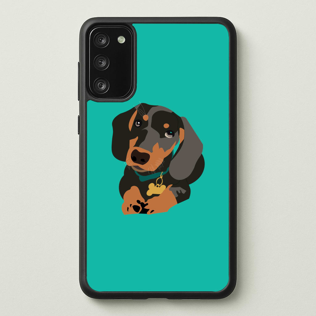 Black & brown - Dachshunds  - Dachshunds Phone Case for Galaxy S20