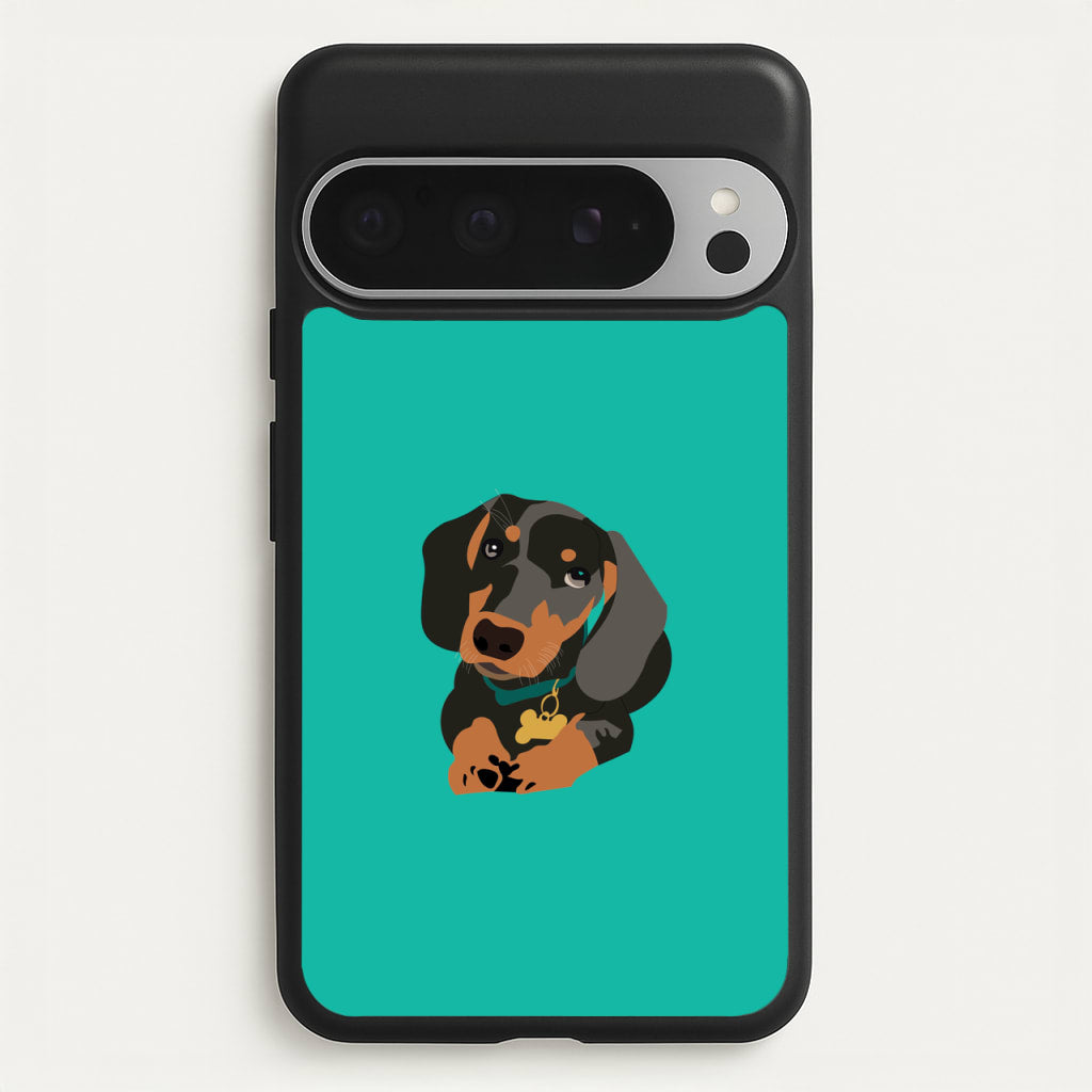 Black & brown - Dachshunds  - Dachshunds Phone Case for Google Pixel 9 Pro XL