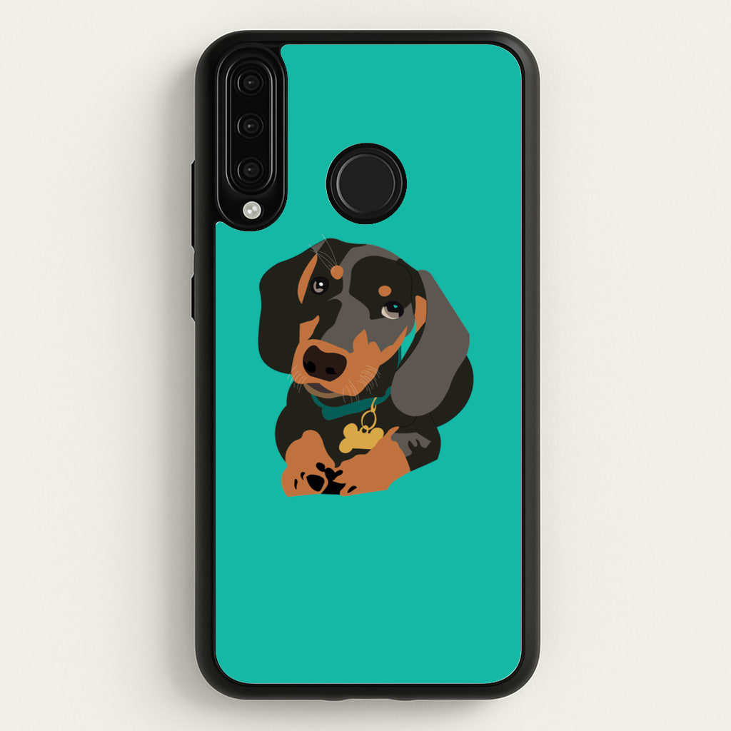 Black & brown - Dachshunds - Dachshunds Phone Case for Huawei P30 Lite