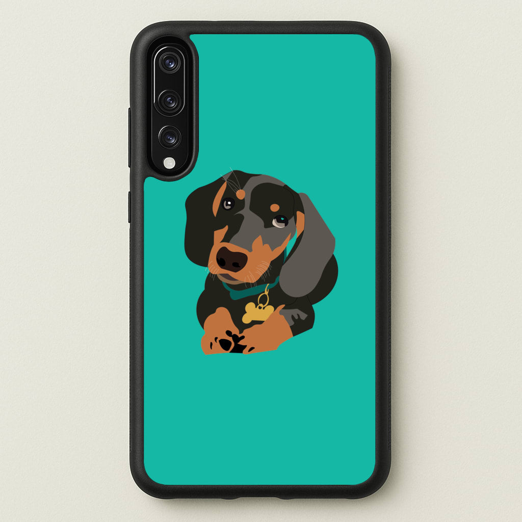 Black & brown - Dachshunds  - Dachshunds Phone Case for Huawei P20 Pro