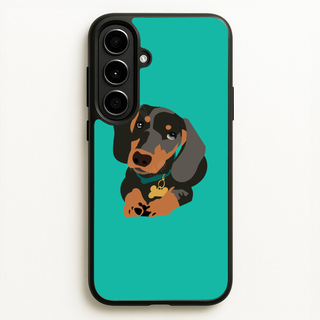 Black & brown - Dachshunds - Dachshunds Phone Case for Galaxy A56