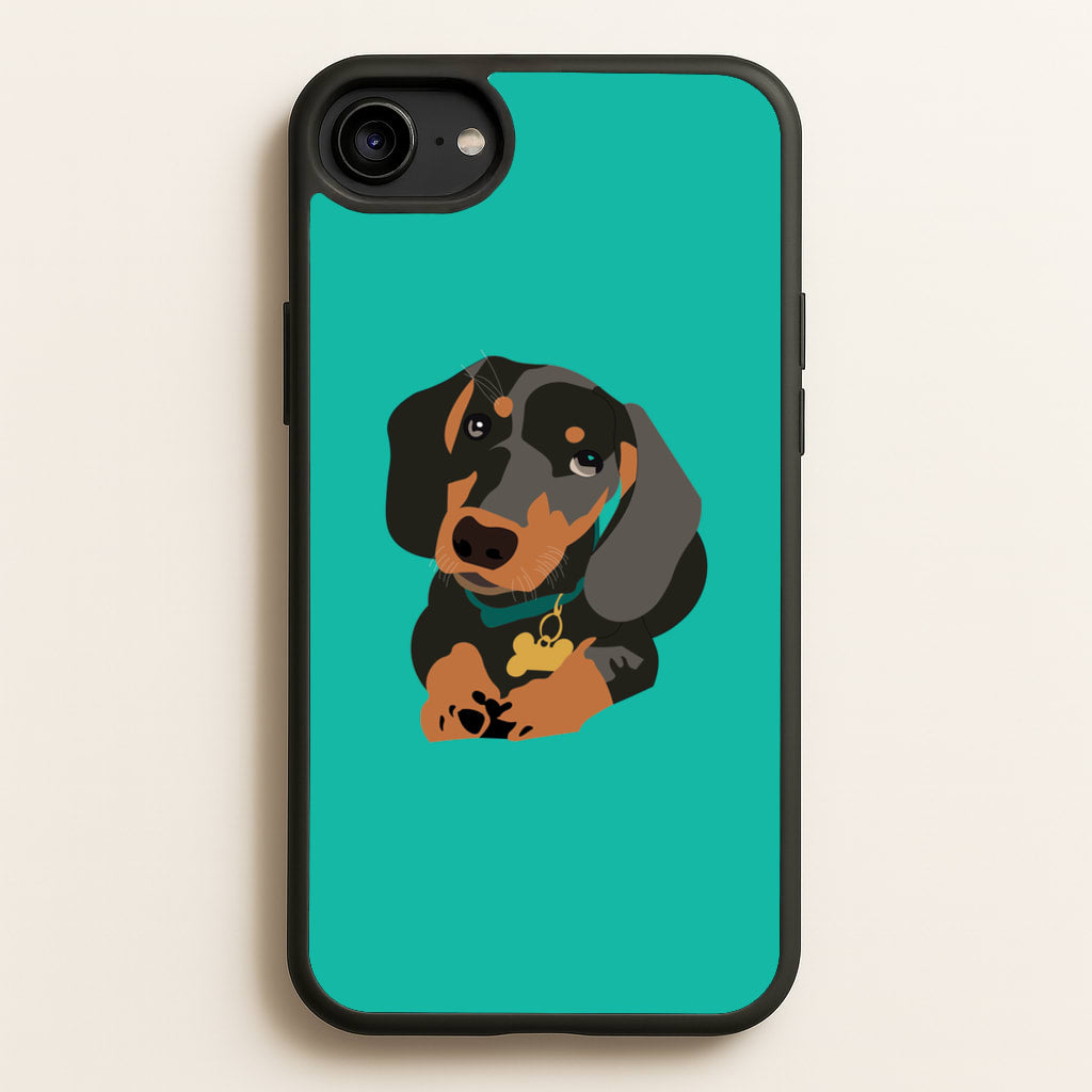 Black & brown - Dachshunds - Dachshunds Phone Case for iPhone 6 / 7 / 8 / SE