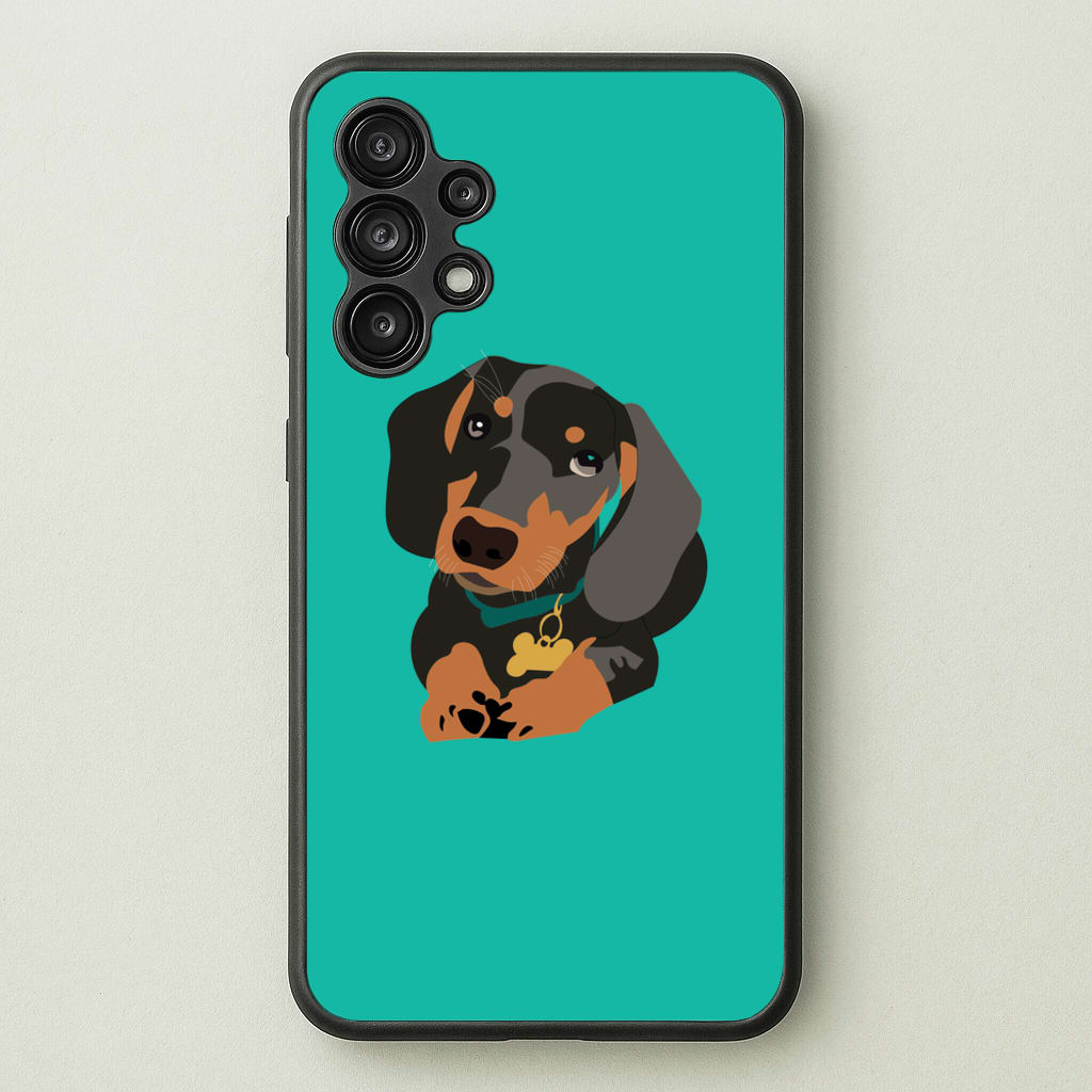 Black & brown - Dachshunds  - Dachshunds Phone Case for Galaxy A13