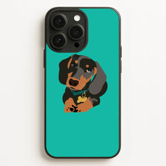 Black & brown - Dachshunds Phone Case