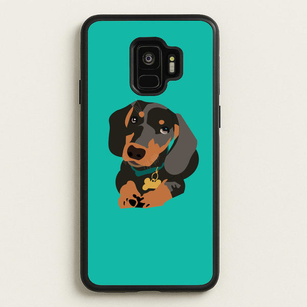 Black & brown - Dachshunds - Dachshunds Phone Case for Galaxy S9