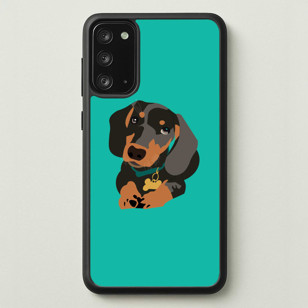 Black & brown - Dachshunds  - Dachshunds Phone Case for Galaxy Note 20